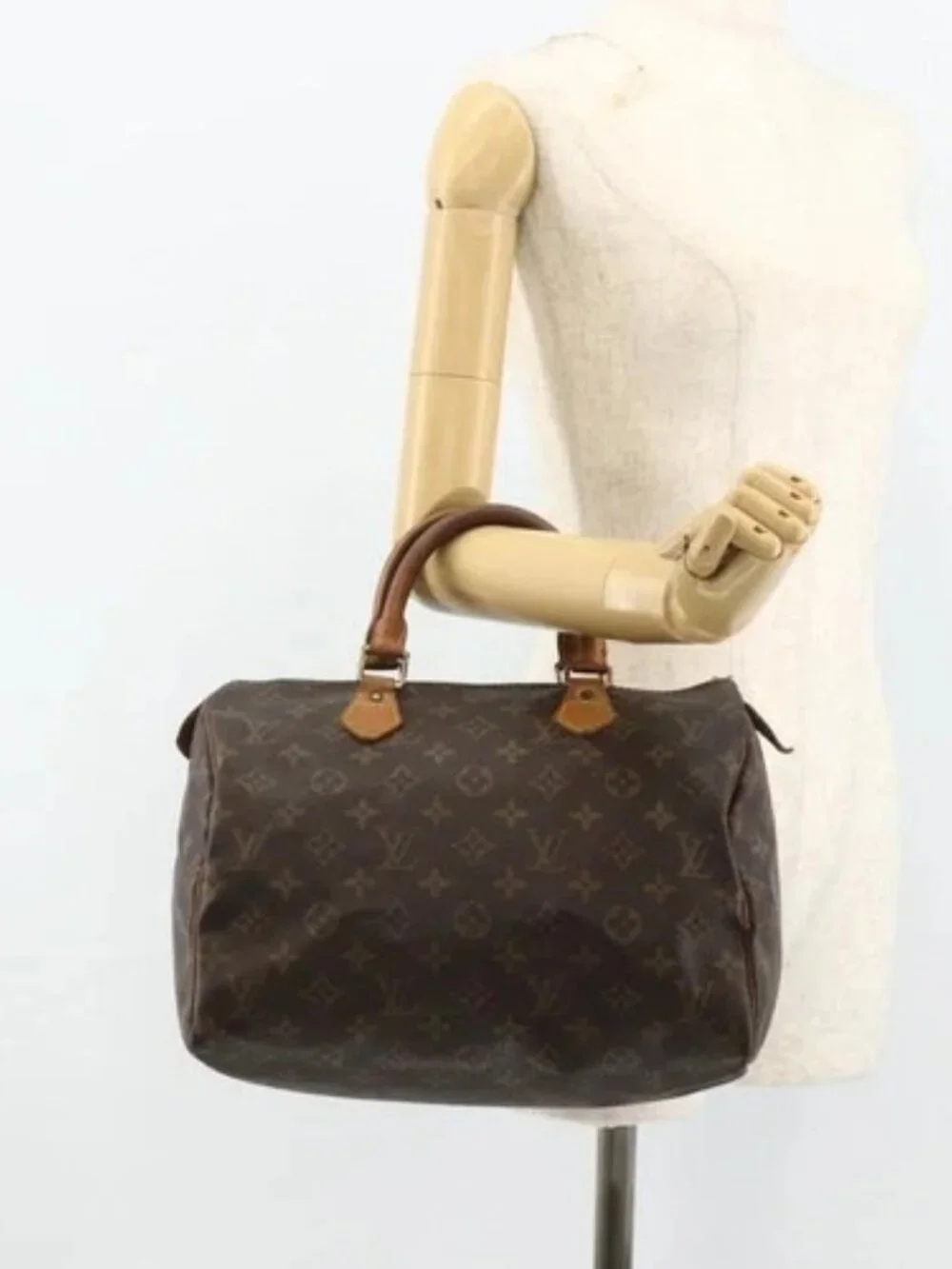 LOUIS VUITTON Monogram Speedy 30 Hand Bag M41526 LV Auth YKZ1235